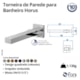 Torneira Para Lavatório De Parede Horus 450 Preto Fosco Fani - cd1e16e4-6b95-4019-85b8-5dc4820af941
