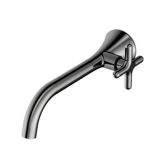 Torneira Para Lavatório De Parede Liss 230 Grafite Polido Docol - Imagem principal - b3461afe-58a4-42b4-88d4-4a4e3818e1b1
