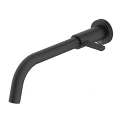 Torneira Para Lavatório De Parede Logic Matte Preto Mate