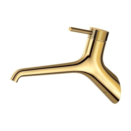 Torneira Para Lavatório De Parede Mantis Ouro Grid Polido Docol - Imagem principal - fc2c3a73-6761-4095-ba54-14135bafa6d1