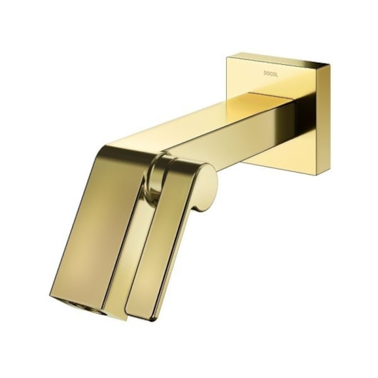 Torneira Para Lavatório De Parede Stillo Ouro Polido Docol - Imagem principal - 3a5dfd14-a487-4ae8-9bb4-96fd4280179e