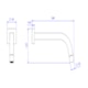 Torneira Para Lavatório De Parede Tube Black Matte Deca - c84601da-e133-4fb5-b01e-6c552967ae3c