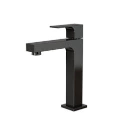 Torneira Para Mesa Lavatório Bica Media Preto Brilhante Fani