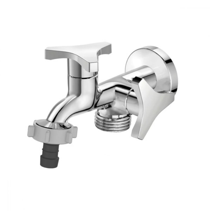 Torneira Para Tanque Maquina Nova Gyro Cromado Fabrimar