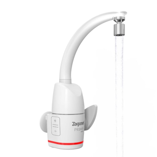 Torneira Prima Touch Eletrônica 5500w 220v Branco Zagonel - Imagem principal - 04ed345a-5809-44b0-abc0-ca7aacd79149