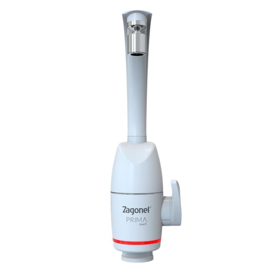 Torneira Prima Touch Eletrônica Branco Zagonel 5500w 220v - Imagem principal - 81ec26fb-cfbf-4741-b719-d9dd9a3404f6