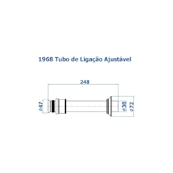 Tubo De Ligação Ajustável 25Cm Cromado Fani Metais