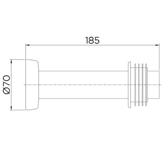 Tubo De Ligação Para Bacia 1 1/2x20 Ônix Docol - Imagem principal - 3c88096d-2b64-4f33-ae1a-2c58a7d3c6c7