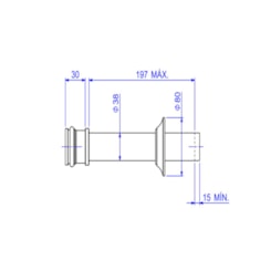 Tubo De Ligação Para Bacia Dark Antracite Deca