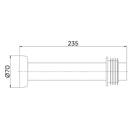 Tubo De Ligação Para Vaso Sanitário Cobre Escovado Docol 25cm - Imagem principal - 4d66d91e-de66-449b-8b35-c93e48146d63