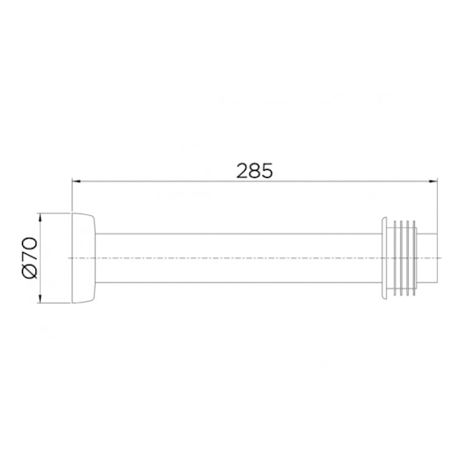 Tubo De Ligação Para Vaso Sanitário Níquel Escovado Docol 30cm - Imagem principal - 23bb55a9-2fe1-4e6d-8cc4-bd8fcf35c29d