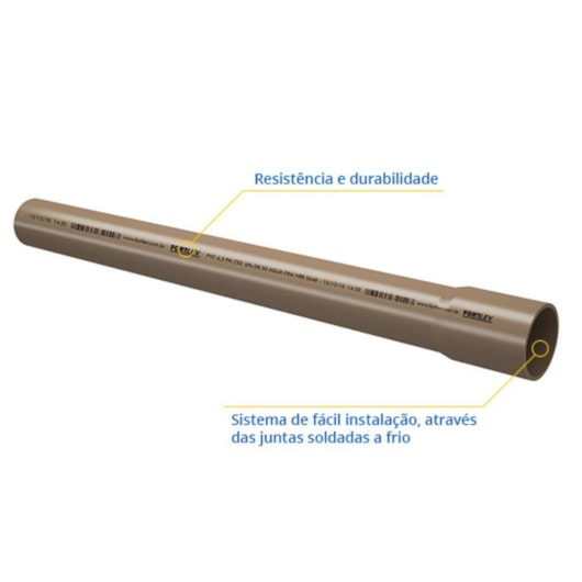Tubo Soldável Fortlev 2cm 6m - Imagem principal - 811cd984-1e87-49cf-9bf2-98eee05df04f