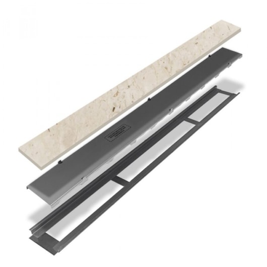 União Grelha Oculta Inox Mozaik 1,5x9,5x9,5cm - Imagem principal - 206d8da7-3769-4412-a82f-9573b3da596e