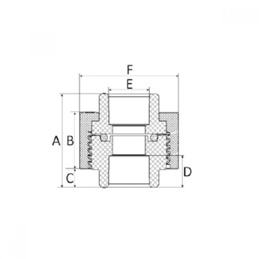 Uniao Ppr Amanco 25mm - Imagem principal - 038eece2-64b2-4948-ad50-2491338f83ed