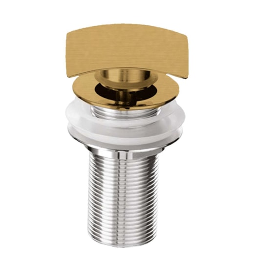 Válvula Clic Clac 1 1/4 Kr177 Dourado Escovado Kromma | ABC da Construção