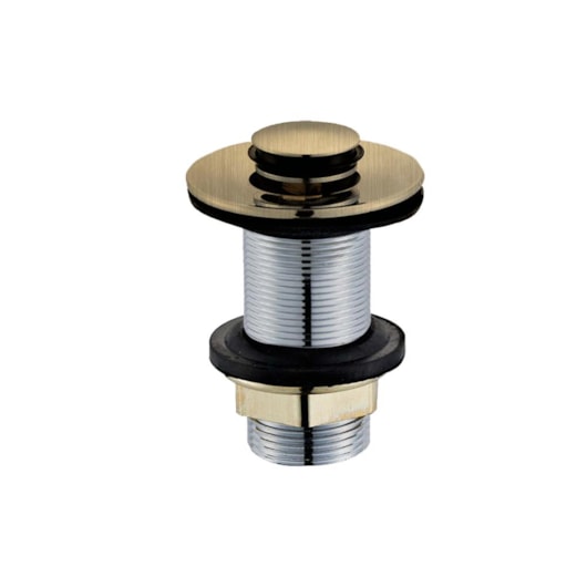 Válvula Clic-Clac 7/8 155k Dourado Escovado Kromma - Imagem principal - 494ab773-71d7-48af-865c-8d3e4e72a0c4
