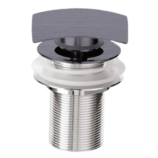 Válvula Clic-Clac Com Acionamento Direto 1 1/4 Kr17721 Titânio Escovado Kromma - Imagem principal - 6b890103-ad9f-43e6-b35f-9183ac337a41