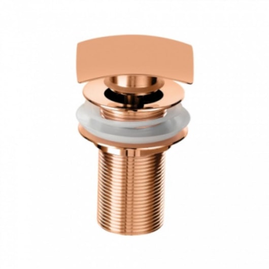 Válvula Clic-Clac Roscável Com Acionamento Direto 1 1/4 Kr199 Rose Gold Kromma - Imagem principal - 701f55db-f86f-486a-8495-f1720884dbd4