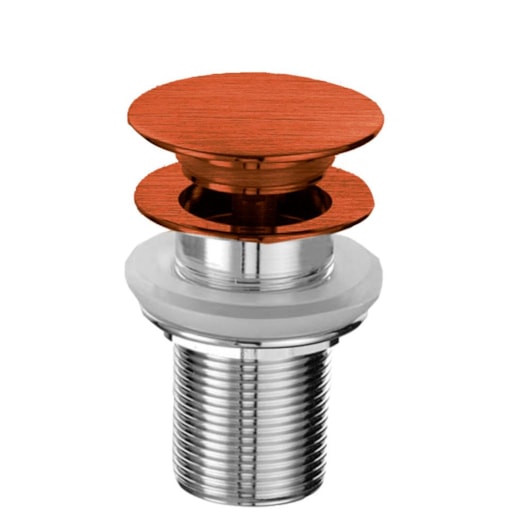 Válvula De Clic-Clac Com Acionamento Direto 1/4' Rb1133 Cobre Escovado Rubinettos - Imagem principal - ec466d98-9db2-421c-b917-5edf0625d321