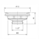 Válvula De Escoamento Para Cozinha 4.1/2 X1.1/2  Com Cesta Metal Roca - 7169b071-51d6-46d1-bdca-36efaad4d451