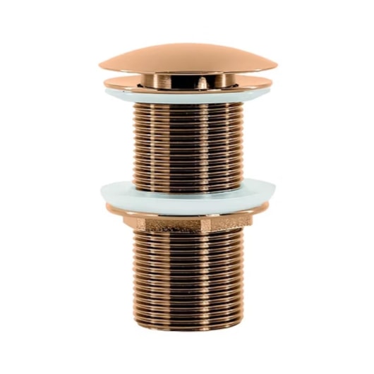 Válvula De Escoamento Para Ralo De Metal Ouro Escovado Lexxa - Imagem principal - 36123bdb-ef98-4cbf-918a-600c06d15b44