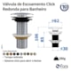Válvula De Escoamento Redonda Para Lavatório Com Click 1608 Preto Fosco Fani - 332b766d-cd2b-4e20-a46a-3852c4bfac92