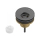 Válvula De Escoamento Universal Para Lavatório 7/8 Com Tampa Plástica Grafite Matte Roca - 494cb9b4-96ff-4605-bef6-22b75b5fd579