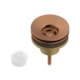 Válvula De Escoamento Universal Para Lavatório 7/8 Com Tampa Plástica Rose Gold Matte Roca - 69c250fd-f274-486b-9556-245640af6301