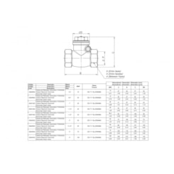 Válvula De Retenção Horizontal 1.1/2