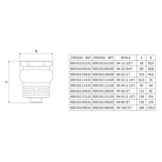 Válvula de Retenção Vertical Para Fundo De Poço Silicone Classe 200 Deca - Imagem principal - 5f5e8f54-7aaa-41c0-996b-c8c78f769965