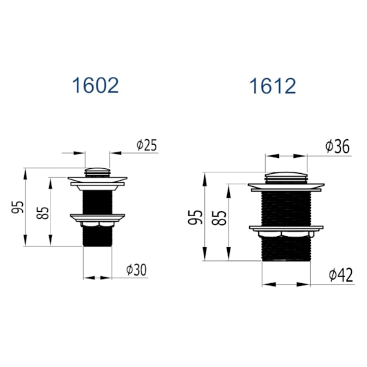 Válvula Para Lavatório Banheira E Tanque Com Click 1.1/4 Cromado Fani - Imagem principal - feb1f4d6-4952-4706-8984-afb950fd1320