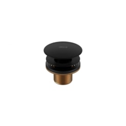 Válvula Para Lavatório De Escoamento Cuba E Bidê 1601 Black Matte Deca