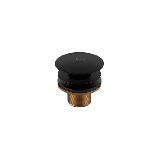 Válvula Para Lavatório De Escoamento Cuba E Bidê 1601 Black Matte Deca - Imagem principal - 0c55ecf0-7252-4d45-ab40-c95aa2f8577d