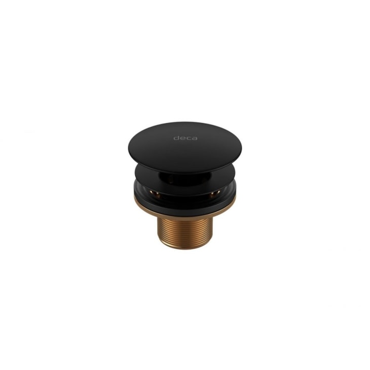 Válvula Para Lavatório De Escoamento Cuba E Bidê 1601 Black Matte Deca