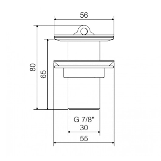 Válvula Para Lavatório Sem Ladrão 1601 C 7/8 Abs Sp Meber - Imagem principal - aa7f3b42-a6a5-4e5b-8ac8-bdc2cebf72e1