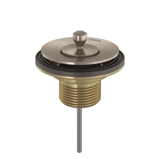 Válvula Para Lavatório Universal Com Tampa De Metal Cobre Escovado Docol - Imagem principal - 3bc4ae3e-bcbb-4679-9f03-8c417a2cf750