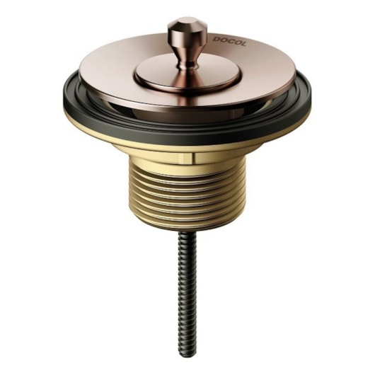 Válvula Para Lavatório Universal Com Tampa De Metal Cobre Polido Docol - Imagem principal - d50b3edd-41f3-42c4-85fe-c3509066015f
