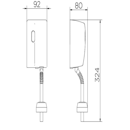 Válvula Para Mictório De Parede DocolTronic Zenit Branco e Cromado Docol - Imagem principal - 3504c9e2-052e-4a72-882a-0c01a2c2772a