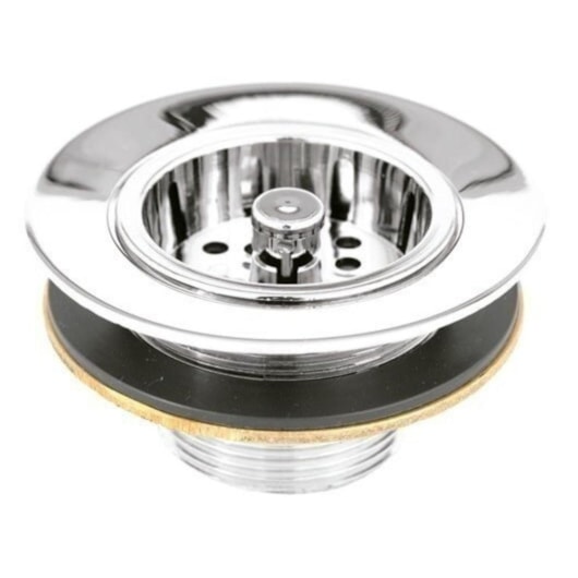 Válvula Para Pia Americana Com Arruela De Metal Cromada Romar 3.1/2