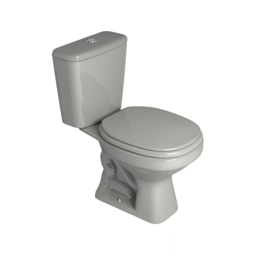 Vaso Para Caixa Acoplada Aspen Cinza 87 P750 Deca - Imagem principal - 5171ce81-fc16-4ac1-b800-1e2d66a690f1