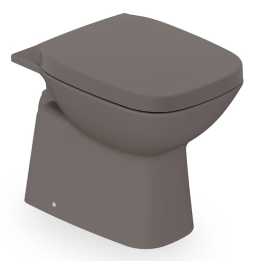 Vaso Sanitário Com Acessórios De Instalação E Assento Termofixo Debba Café Roca  - Imagem principal - e0416746-826c-4ed0-b054-c130de2db37f