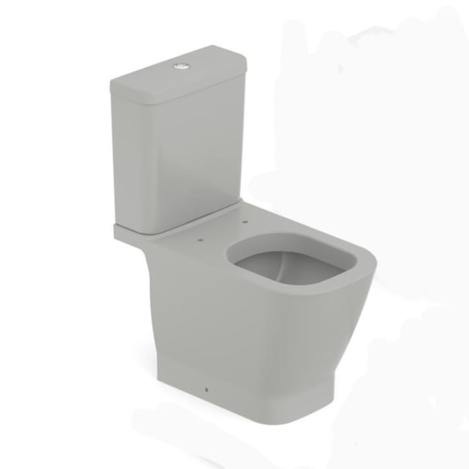 Vaso Sanitário  Com Caixa Acoplada Acessórios De Instalação E Assento Termofixo Gap Stone Roca  - Imagem principal - 62e3cc90-c7b9-4538-acc4-20ce1ac3477a