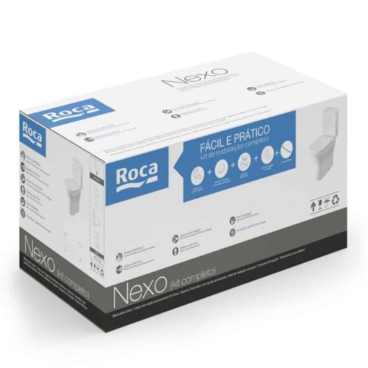 Vaso Sanitário Com Caixa Acoplada Acessórios De Instalação E Assento Termofixo Nexo Beige Roca - Imagem principal - 2bbf22f7-2940-4ea2-a438-744b29f7ef41