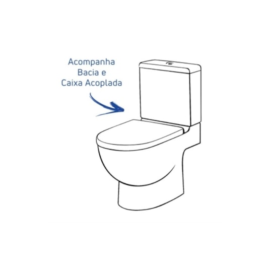 Vaso Sanitário Com Caixa Acoplada E Itens De Instalaçao Assento Termofixo Smart Beige Celite - Imagem principal - 2d5d0576-4882-498e-bf00-adcd5f13c554