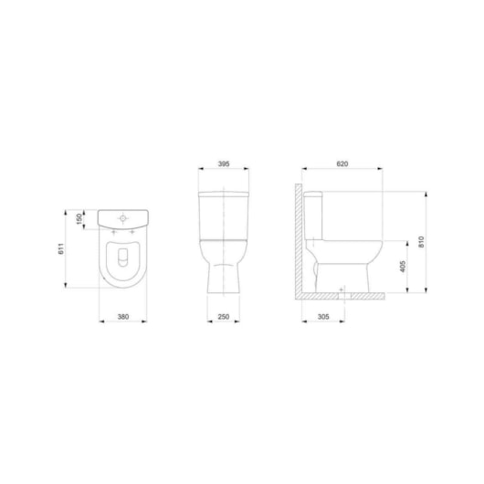 Vaso Sanitário Com Caixa Acoplada E Itens De Instalaçao Assento Termofixo Smart Mate Black Celite - Imagem principal - 8d1458b9-802f-4b45-bdcf-eb5754566562