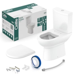 Vaso Sanitário Com Caixa Acoplada E Itens De Instalaçao Smart Branco Celite