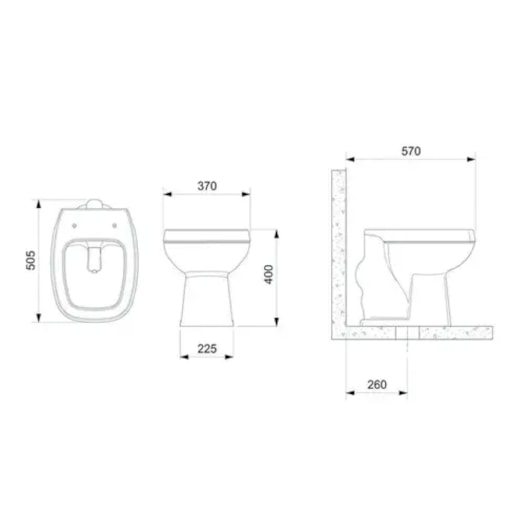 Vaso Sanitário Convencional Avant Plus Branco Incepa - Imagem principal - 6ec23503-0a97-4710-8bbb-2d251aa467c6