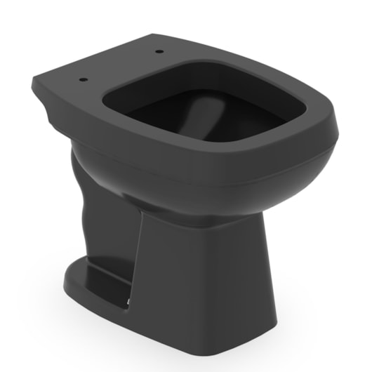 Vaso Sanitário Convencional City Plus Preto Celite - Imagem principal - 4884cafc-1a26-46c7-8987-ca571d9770c2