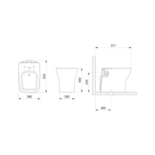 Vaso Sanitário Convencional E Itens de Instalaçao Assento Termofixo Boss Beige Incepa - Imagem principal - 2171da2c-5dff-4f6c-913f-744db9082d4d