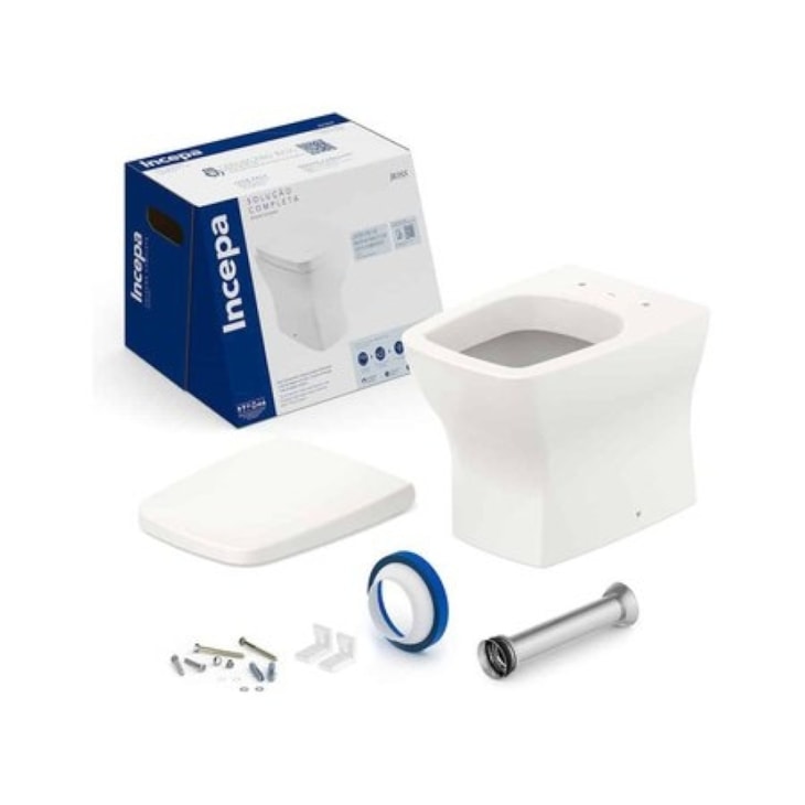 Vaso Sanitário Convencional E Itens de Instalaçao Assento Termofixo Boss Beige Incepa